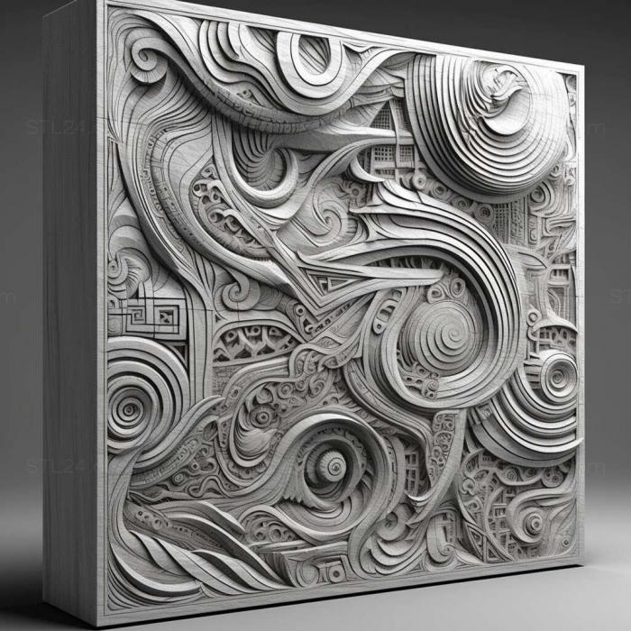 Patterns and decorations (stl linework 3, PATTERN_803) 3D models for cnc